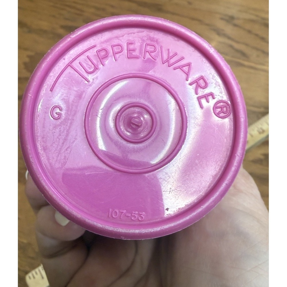 Vintage Tupperware #107-53 Bright Pink 16oz Tumbler Replacement - Picture 4 of 4